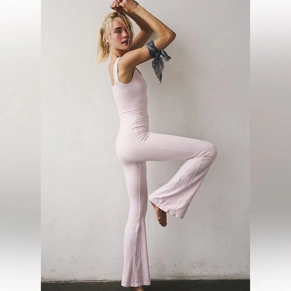 NWOT! FP Free People Movement Good Karma Flared Onesie Sz XS/S - Picture 4 of 8